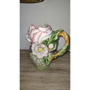 Fitz and Floyd Fauna and Flora Pitcher